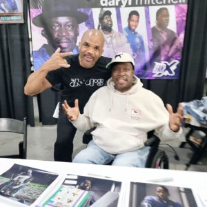 Daryl Mitchell Instagram - Mad love from @dmcmakescomics as he put it 40 of the 50 years of #hiphop between us for how long we've known each other.