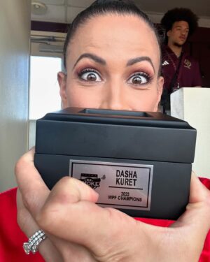 Dasha Kuret Gonzalez Instagram - Such a fun surprise and amazing gift!!! Thank you so much @jadecargill @datdudebp and @thetexassmoke for all of your love and friendship. 😇🙏🏽🤗💃🏽❤️💚🖤🥎 💨 It’s been such an incredible blessing to be able to share my talents with y’all’s amazing talents and be a part of such an amazing team!!! Let’s make it 2x Champs this year!!! 💪🏽😎🤘🏽