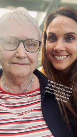 Dave Hughes Instagram - Two beautiful women on Mum's last birthday 11/8/23.  #angels #luckyguy