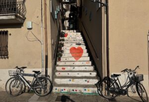 David Baddiel Instagram - A street in Piedilugo, Italy. The steps quote Wilde's mantra that follies are the only thing you never regret.