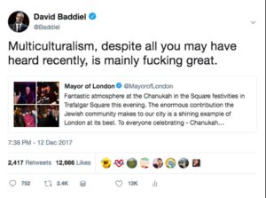 David Baddiel Instagram - Might be the moment to say this again.