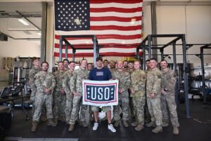 David Boreanaz Instagram - @imdboreanaz embarked on a USO tour where he visited Scott Air Force Base (@teamscottafb) and Fort Leonard Wood (@fortleonardwood) to screen the premiere of #SEALTeam Season 7! 
 
Thank you to the service members and @theuso for graciously welcoming #ParamountPlus and @sealteam_pplus. #TheUSO