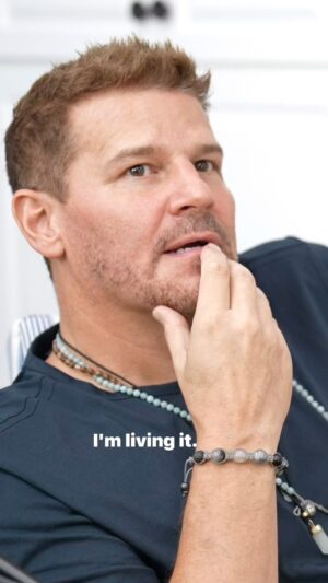 David Boreanaz Instagram - Balance between head and heart. 
That’s how @imdboreanaz lives a resilient life. 

Catch the latest episode of #theresilientlife podcast streaming now!

#davidboreanaz #resilient #resilience #resilientlife #sealteam #headandheart #balance
