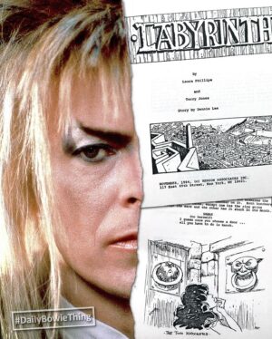 David Bowie Instagram - BOWIE THING – #246 - LABYRINTH FILM SCRIPT

“A love that will last within your heart...” 

Film memorabilia is a very popular area for collectors and as we’ve mentioned before, items associated with the films of David Bowie are no exception.

Aside from the lobby cards, fliers, books, stills and posters that we have featured in the past, there are other harder to acquire collectables, such as props. 

Scripts/screenplays are another desirable area for collectors, though authenticity is hard to prove as they are generally easy to reproduce.

Whether original (often reflected in the price and good provenance) or photocopied fakes, they can be fun either way. 

Often there will be changes to the final film as things are tweaked during shooting.

The Labyrinth example we’ve used is peppered with sketches throughout, though there are no renditions of Jareth. Maybe Bowie hadn’t signed at the time this example was made, though even Sarah looks quite different to the Jennifer Connelly version in Labyrinth.

Is this an area that interests you? Do you own any original props from any Bowie films?

Jareth’s outfit, including tights, is accounted for before anyone tries to claim ownership of that. 

#DailyBowieThing  #BowieLabyrinth  #BowieFilmMemorabilia