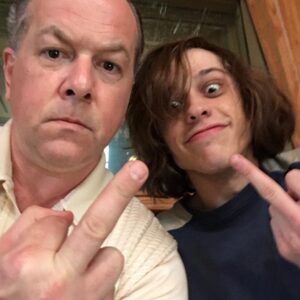 David Costabile Instagram - Pete Davidson and I warming up our 80’s hair. Fuck yeah. @petedavidson #thedirtmovie #80sfashion #netflixmovies #motleycrue