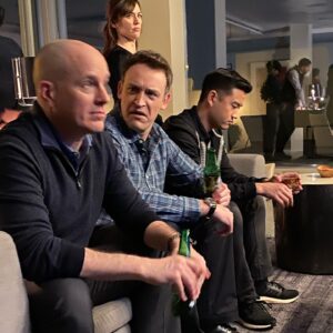 David Costabile Instagram - Pro tip 625: always keep your faces warm even when off camera. Note Kelly, Soder and Daniel working out variety when on camera. Siff mixing up the side eye. And don’t forget the Lewis neck stretch. Access, Variety, Longevity. These are from last week’s episode 508. @sho_billions #bts #wags #wagsismyspiritanimal