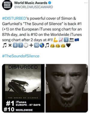 David Draiman Instagram - Still going 😳🤯
@disturbed #thesoundofsilence