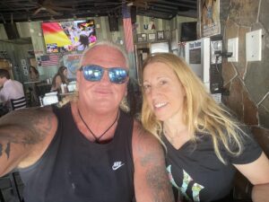 David Heath Instagram - Trying to keep a positive outlook on things and what better way than lunch on the beach with Susan Nelson-Heath and a couple of days spent with the grandkids! Blessed