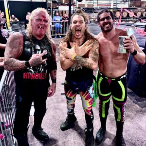 David Heath Instagram - The Vampire Warrior, @GangrelDavidHeath, The Tropical Vampire, DraCULO @OttoVonSchirach, and myself, the Leader of the DomiNATION, getting it done in a Hialeah Street Fight at @UnbrandedBrewing for @CCWAliveTV! There was blood, sweat, cafecito, pan cubano and tremendo despingue and it was all done con las pilas bien puestas!! 🩸🧛🏼🔋
-
📷: @ma7cr1ada