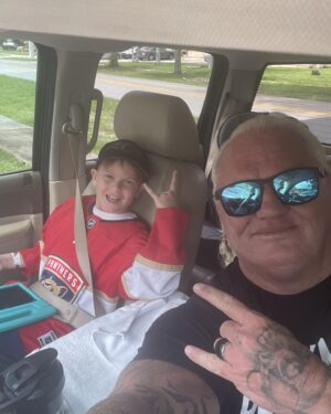 David Heath Instagram - My partner in crime today! #fanginNbangin