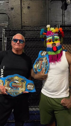 David Heath Instagram - Always a pleasure to tag with @homeoflakay and on this occasion captured the @brcwflorida  Tag Team Championship! #wantsome #getsome #badenough #takesome #fanginNbangin