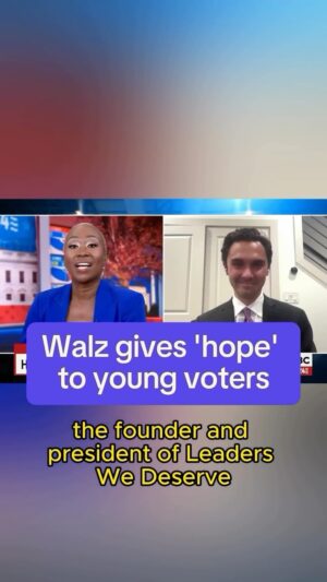 David Hogg Instagram - @davidmileshogg tells Joy Reid: “Everybody in America knows somebody like Tim Walz. He’s the guy who is always there to help you, whether it’s changing your oil, whether it’s fixing a lawn mower, or whether it’s helping fix our democracy.”

Watch more: MSNBC.com/Joy

#news #politics #political #msnbc #joyreid #reiders #davidhogg #kamalaharris #timwalz #democrats #2024election #voters #youngvoters
