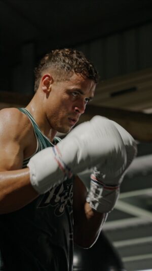David Nyika Instagram - Someone better turn up. 

#NYIKAroadtothetitle | September 14

@jimmy.vailahi_films