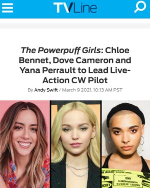 David Rapaport Instagram - 💥@chloebennet 💥dovecameron 💥@yanaperrault #powerpuffgirls 🎀