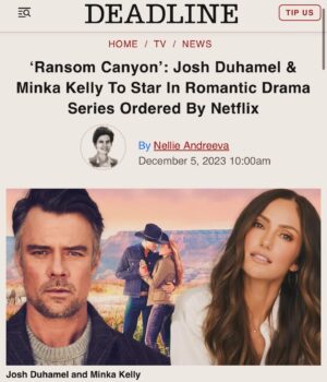David Rapaport Instagram - 🏜️ RANSOM CANYON coming soon to @netflix