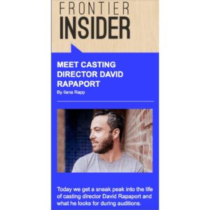 David Rapaport Instagram - @castingfrontier @castingnetworks 🙌 @iamwalidazami 📸