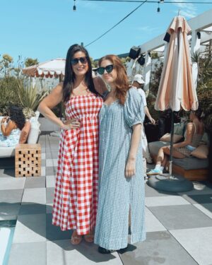 Dawn McCoy Instagram - Spent the perfect summer morning last week celebrating @saltair’s new launch of their Sunscreen Body Oil SPF50 with founder, supermodel, mama - and gorgeous soul - @iskra.
We became fast friends - and she is just as beautiful a person as you would hope her to be.
So much so that she surrounds herself with beautiful-souled women and I left with not only 1 new friend but 3.💕
Plus, I got to see a bevy of old friends to boot. 
Just a really perfect day.❤️

And the sunscreen oil? DIVINE!! 
It comes in two scents - Santal Bloom & Pink Beach and provides sunburn and photoaging protection while a nourishing blend of kukui and mongongo oils and vitamin C leaves skin glowing.
Thank you for hosting the ultimate girly girls’ day, @saltair @iskra & @lionviprelations.

*p.s. This dress is only $29 today! (See slide 2!)
The perfect…USA Olympic, Labor Day, July 4th, Memorial Day, Election Day look.☺️🇺🇸❤️ 

Comment SHOP below to receive a DM with the link to shop this post on my LTK ⬇ https://liketk.it/4N68C

#ltkseasonal #ltkbacktoschool #ltksalealert