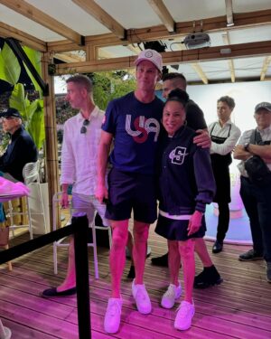 Dawn Staley Instagram - Yall I can not lie to you….don’t you ever ever look directly into @tombrady eyes……this man is seriously beautiful.  And I shook his hand….the Super Bowlssss hand. And the hand was just as gorgeous.  Ok I’m done but for real.