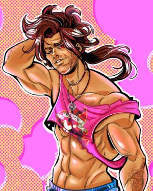 Dax ExclamationPoint Instagram - I dunno. Something about breakfast and crop tops…? Figured I should hop on the trend too! #cropTopGambit #sluttyXmen #xmen97 #mutantAndProud #artBitch