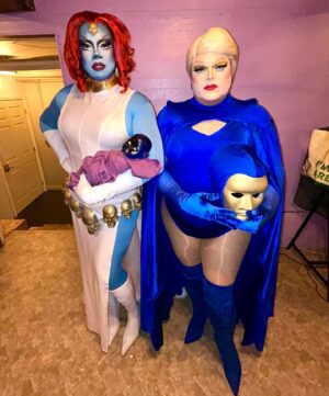 Dax ExclamationPoint Instagram - Thank you Portland for the amazing night at @homosuperior_pdx from your Lesbian Murder Mommies @daxclamation & @dmandamartini !! What an Uncanny night and hope to see you again next year!! #mystique #destiny #xmen #freedomforce #brotherhoodofevilmutants #sisterhoodofevilmutants #homosuperior_pdx
