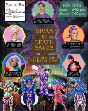 Dax ExclamationPoint Instagram - Super excited to introduce these characters for #divasAndDeathSaves commissioned by @cammyquandary I won’t be playing but i did the art for these characters. I love them all and hope you’ll love them too!