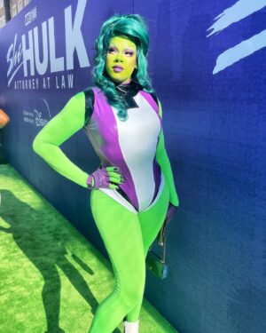 Dax ExclamationPoint Instagram - well obviously I had a FANTASTIC time at the @shehulkofficial premiere!!! I seriously wish I could tell you EVERYRHING about the show but I’m not a monster so I won’t. All I will say is GET ready!!!! I absolutely loved it! Thanks to @marvelstudios for having me! And thanks to @sinagrace for being my plus one as well as letting me take over his entire apartment for a week! 💚💚💚💚💚💚