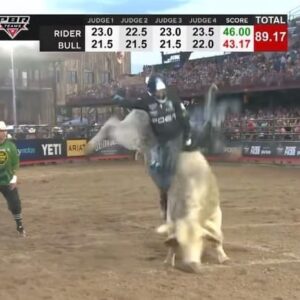 Daylon Swearingen Instagram - First night of the @pbr team series went pretty good! 89.5 on Bubba G! @carolinacowboyspbr