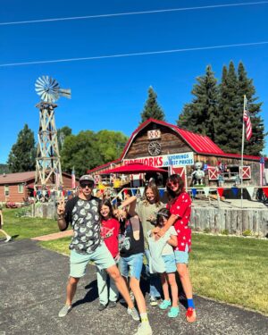 DeAnne Stidham Instagram - What an AMAZING day we had yesterday here in beautiful Wyoming celebrating our country with alll the FUN things and lots of family and friends!!!🥰 From the morning Parade, to the beautiful flag🇺🇸 ceremony we had, all the fun family time and PLENTY of sugar...haha and of course the yummy Lunch we had, it was so good and ending off the day with our annual firework show was the cherry on top! Thank you thank you to all who could come this year!!🥳🎉🎇🎆🇺🇸 #happy4th #independenceday #wyoming