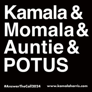Debbie Millman Instagram - In our @vp’s Instagram and Twitter bios, Vice Present @kamalaharris refers to herself as Momala, Auntie and VP. I think it’s time to make a small correction. #answerthecall2024 LFDT!
