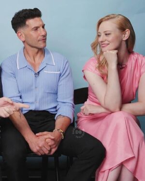 Deborah Ann Woll Instagram - Found some photos from our press day at D23. Jon and I were paired together. ❤️❤️💀💀