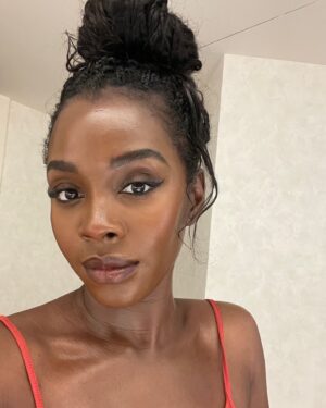 Deborah Ayorinde Instagram - UNFILTERED 

What I used:

@yslbeauty 

- NU Bare look tint (NU 17 for lightest parts of my face, Mix of NU 18 and 19 for everywhere else) 
- All Hours concealer (DW4)
- NU Lip and Cheek tint (NU Flush; on my lips, nose and cheeks)
- All Hours setting powder (Chocolat)

Lip liner: @sephora gel lip liner (molasses)