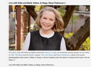 Debra Jo Rupp Instagram - Sorry I couldn’t make the premiere of 90’s Show - I’m working on Boeing Boeing at Barrington Stage right now - but tomorrow I get to talk to you about That 90’s - and on KURTWOOD’s birthday!!🎉 #netflixisajoke #barringtonstagecompany