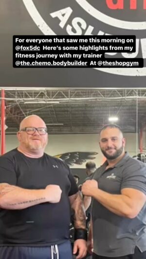 Declan Horgan Instagram - For everyone that saw me this morning on @fox5dc with @erinecomo and @marissamtchll here’s some highlights from my fitness journey with my trainer @the.chemo.bodybuilder from @rock_fitness_performance_ at @theshopgym 

#powerlifting #weightlossjourney #theshopgym #weightloss #weightlosstransformation #weighloss