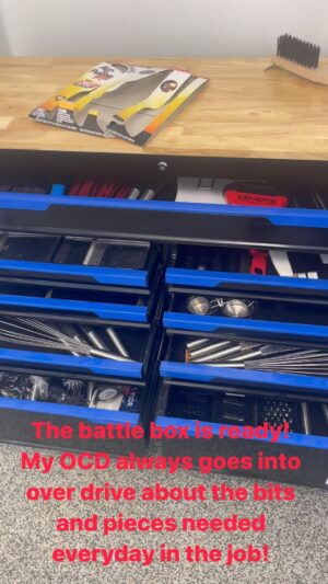 Declan Horgan Instagram - The tool box is full and organized @eat.joon we are almost there.