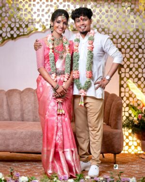 Deepika Damu Instagram - It’s always been you 🫶🏻🧿 @manojjacksonofficial 

Photography- @iswarya_photos 
Vj - @karthikgonsalvez 
Dj - @dr.dj_eveangelin_gonsalvez 
Event - @a2z4events 
Saree - @ktss.india 
Blouse- @yasnabridal 
MUA- @noras__makeover 
Garland- @_floralelegance_ 
Mehandi- @rajis_mehandi_makeup 
Decor - @marriedly_wedding_planners 
———————— 
@im_sansha 
@plp_call_me_fire 
@prasanth_sundarraj
@gokul_cdc_ 
@harsath__s 
@geethayohini 
@_gemini_ganesan_
@_.motoholic._.kiddo._ 
@sabarish_.19