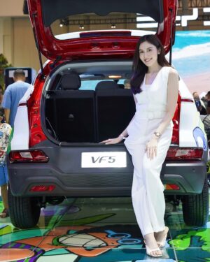 Denira Wiraguna Instagram - Semenjak liat langsung design interior nya VF5 jadi kepikiran mau dateng lagi ke Vinfast booth di GIIAS 2024 ✨ @vinfast.indonesia 

#VF5 #Vinfastgias2024 #VinfastIndonesia #Vinfast