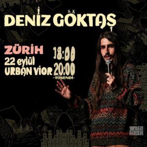 Deniz Göktaş Instagram - avrupa turnesi
gösteri yepisyeni
tarihler afişteki gibi
ben afişteki gibi değilim 
kazak yok ve birkaç dokunuş var

afişler @ozlemyilmaz89 🖤
biletler tuzbiberstandup.com