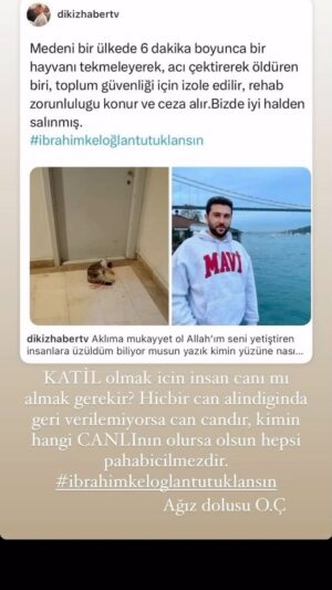 Deniz Oral Instagram - Şimdi biz buna insan mı diyoruz sana hayvan da denmez çünki o dostlarımıza ayıp olur allah belanı versin