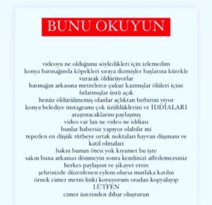 Deniz Oral Instagram - Buna Duyarsız kalanda suçludur ,Katildir ……