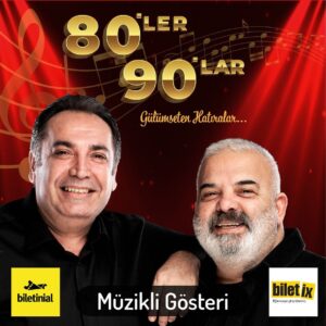 Deniz Oral Instagram - Kocaeli Duysun takipçilerine özel çekiliş 🎉 

Usta oyuncuların tiyatrosundan iki kişiye, ikişer kişilik bilet 🎫 🎭

Çekiliş detayları aşağıda ⬇️

80’ler ‘90lar, gülümseten hatıralar…

Ekranlardan tanıdığımız Faruk Sofuoğlu ve Deniz Oral’ın birlikte sahne aldığı; sürpriz performansları, anlatıları, müzikleri ile geçmişten günümüze değin dokularımıza işleyen ortak anılarımızla bezenmiş, neşesi bol, kahkahası çok, keyifi uzun bir eğlence programı. 

Piyanist şantörün  canlı müzikleri eşliğinde hep bir ağızla söylenilen şarkılarla hoş hatıraları uyandırıyoruz. 

“80’ler ‘90lar” en çok da kendini özleyenler için…

31 Ekim 20:00 ⏰
Kocaeli Kongre Merkezi 📍

ÇEKİLİŞ DETAYLARI ✅

- @kocaeli.duysun @faruksofuoglu takip et.

- Gönderinin altına iki arkadaşını etiketle. 

KATILIM İÇİN SON TARİH 28 EKİM CUMARTESİ ✅