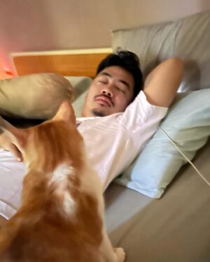 Dennis Adishwara Instagram - Ritual bangun tidur :
Setiap pagi olahraga ❌
Setiap pagi menyerap sari-sari kegemasan ✅

Ya, mereka adalah petugas alarm manual organik.

#cats #kochengoren #kucing #catsofinstagram
