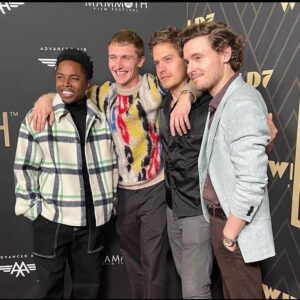 Denny Love Instagram - Mammoth Film Festival ‘23. My first festival experience. Two Films premiering with friends that I love dearly. The goal is to make cool shit with your friends. Feeling hella grateful 🤞🏾🖤