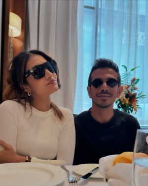 Dhanashree Verma Instagram - Greatest spinner and a winner 💙 
Your skill set and your passion to win it for your team is the greatest quality that you carry… May god always shower his blessings… always your biggest cheerleader ✨ 
Happy Birthday @yuzi_chahal23 🤍