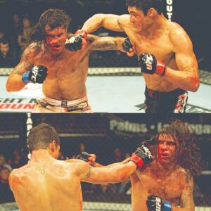 Diego Sanchez Instagram - 15 years ago today. The “Kick heard round Las Vegas”  on SPIKETV!!! Seems like only yesterday @diegonightmaresanchezufc  haha. Those were good times bro!!! 😂
#fightoftheyear 
#onemoreround 
#spiketv 
#ufc