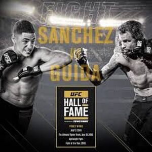 Diego Sanchez Instagram - 15 years ago today. The “Kick heard round Las Vegas”  on SPIKETV!!! Seems like only yesterday @diegonightmaresanchezufc  haha. Those were good times bro!!! 😂
#fightoftheyear 
#onemoreround 
#spiketv 
#ufc