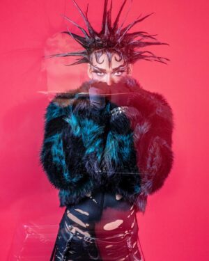 Dimitri Nana-Côté Instagram - Long exposure ⏳

📸by @julienmarcouxphotographe ♥️

 #canadasdragrace #longexposure #portrait #spikyhair #furcoat #drag #dragqueen #montreal