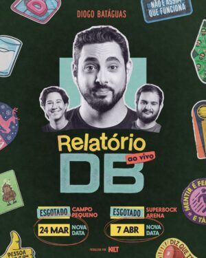 Diogo Batáguas Instagram - Ou seja, está tudo esgotado e é necessário abrir novas datas do Relatório DB ao vivo, é isso?

Aí estão elas. Link no coisinho.

Entretanto, compraste lugares de merda e agora estás lixado porque de repente afinal há mais espectáculos?

Compreendo. Podes sempre adquirir novamente para um sítio mais jeitoso e oferecer o original a alguém que aprecies assim assim.
Ou assistes duas vezes, feito tolo.

📸 @guilherme_____martins