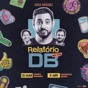 Diogo Batáguas Instagram - Relatório DB - ao vivo

Faz sentido? Após 4 anos de relatório a falar sozinho, vamos fazer esta estupidez live.

Apresento-vos uma oportunidade única de alimentarem o Sandro atirando peças de fruta ou patas de borrego directamente para o palco. 

A despedida fazemos todos juntos.

Lisboa e Porto. Bilhetes no link.