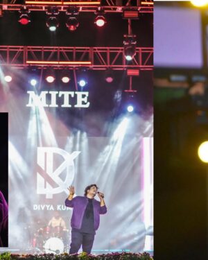 Divya Kumar Instagram - @aslidivyakumar live at @miteedu - say goodbye to your Monday blues! These pics show the pure joy of the night! Were you there? Share your experience in the comments!

[Singers, concert, college show, entertainment]

#tmtm #tmexclusive #tmtalentmanagement #divyakumar #divyakumarlive #sentai2024 #mite #mangalore #liveperformance #dance #hindimusic #bollywood #explore