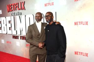 Djimon Hounsou Instagram - Reunited with this incredible cast and crew last week to celebrate Rebel Moon Part 2: The Scargiver 🙏🏿 Coming to Netflix April 19.

Styling by @cheryl_konteh
